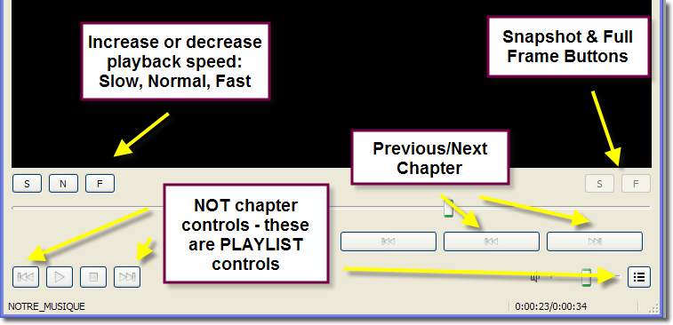 Navigation controls